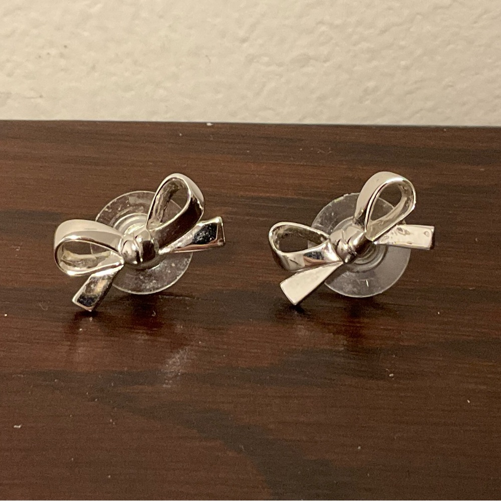 Kate Spade Silver Bow Earrings